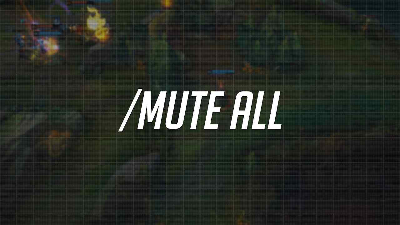 Muting Teammates in League of Legends